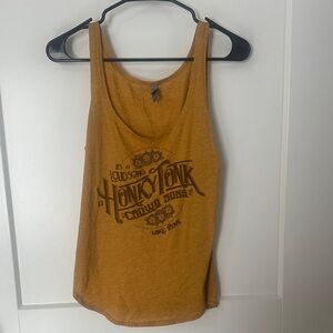 Next Level Apparel Mustard Graphic Tank Top